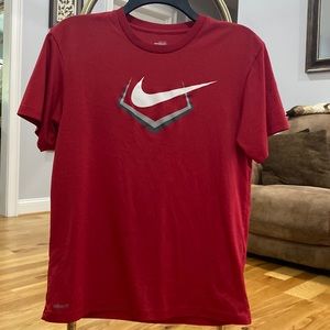 Nike baseball tshirt (red/gray/white)